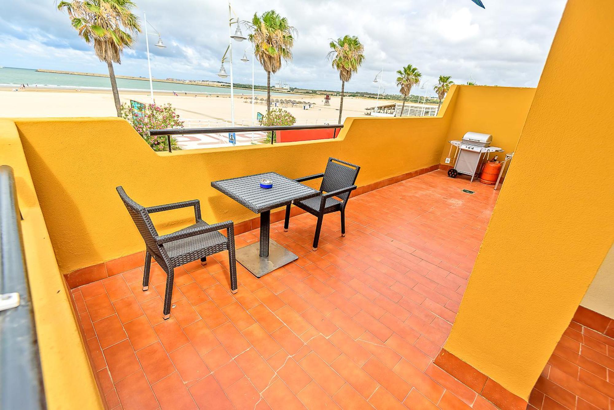 Beachfront Duplex 1ª Linea & Terraces Oceanfront El Puerto de Santa Maria Bagian luar foto